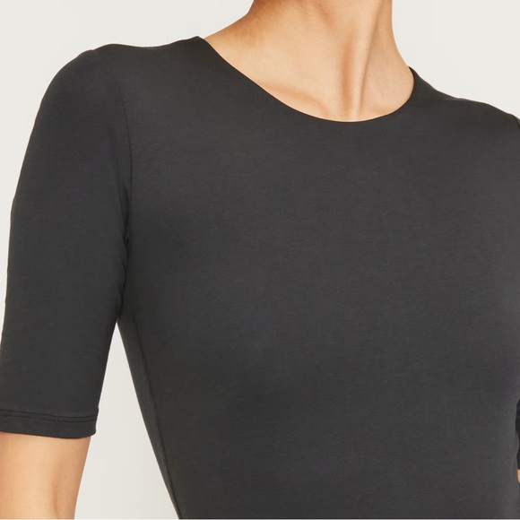 Everlane the Short Sleeve Crew Neck Bodysuit NWT - Picture 3 of 6